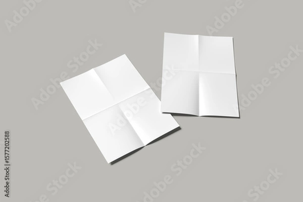 Obraz A4 flyer isolated on grey background