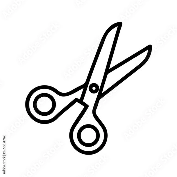 Fototapeta Scissors Icon for Creativity and Crafting Topics