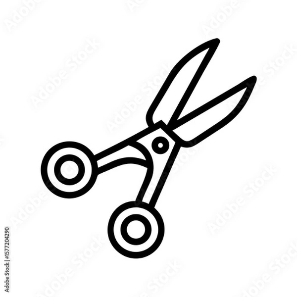 Fototapeta Scissors Icon for Creativity and Crafting Topics