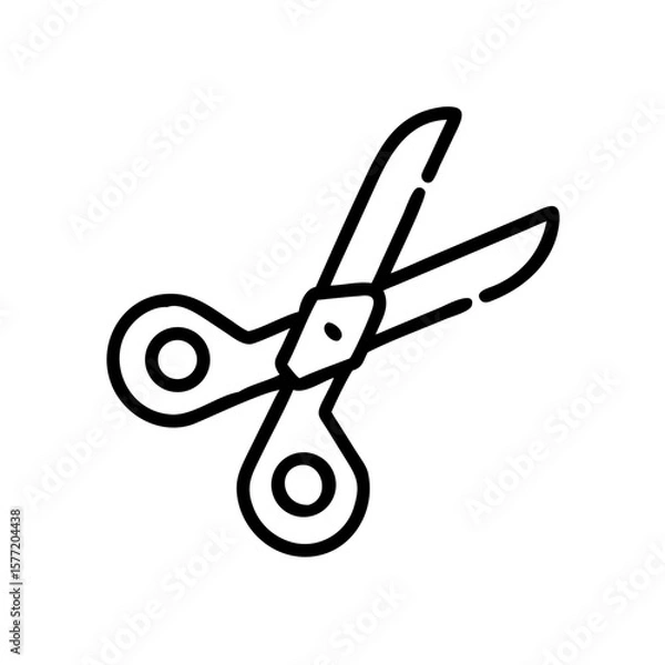 Fototapeta Scissors Icon for Creativity and Crafting Topics