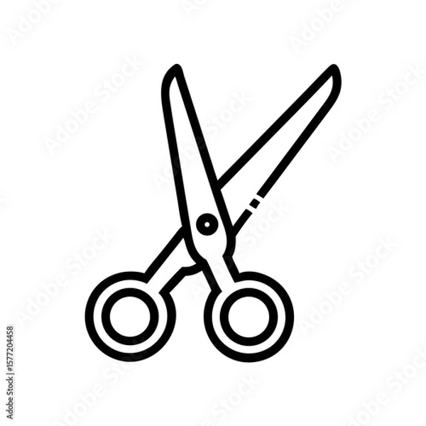 Fototapeta Scissors Icon for Creativity and Crafting Topics