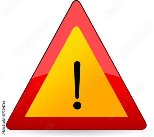 Obraz Red warning sign,Disclaimer S...