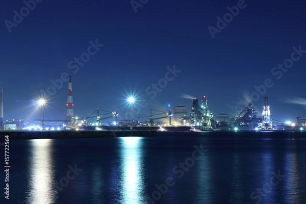 Obraz 名港トリトンの工場夜景