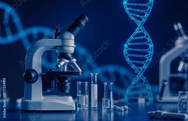 Obraz Scientific Instruments and DNA in the Lab