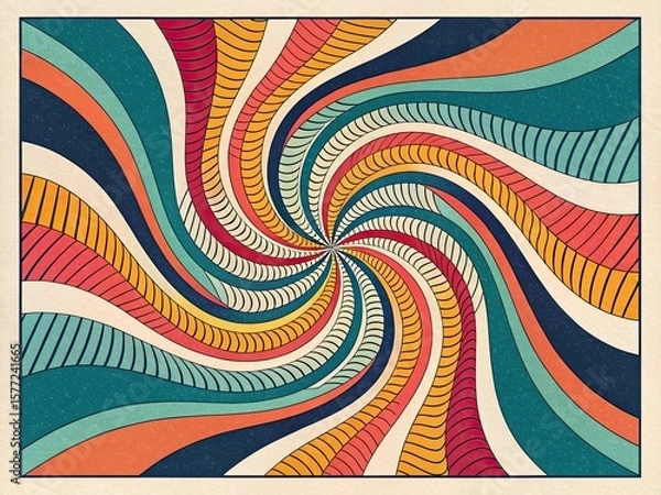 Fototapeta abstract vector background with circles