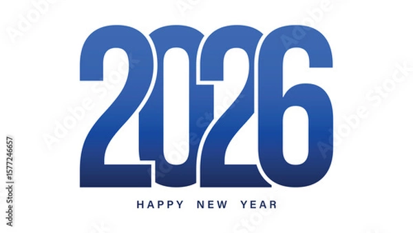 Fototapeta 2026 Happy New year Design for New Year Celebrations