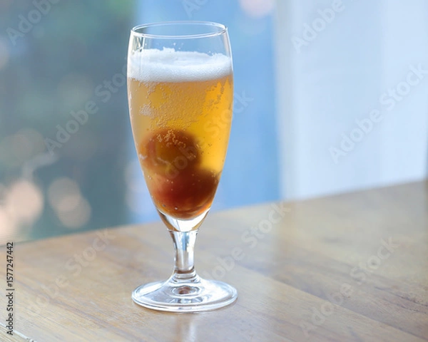 Fototapeta うめシロップの炭酸割