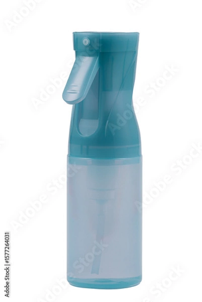 Obraz Green Plastic Spray Bottle Isolated on White Background