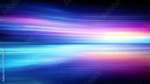 Fototapeta Abstract Spectrum of Blurred Light Streaks
