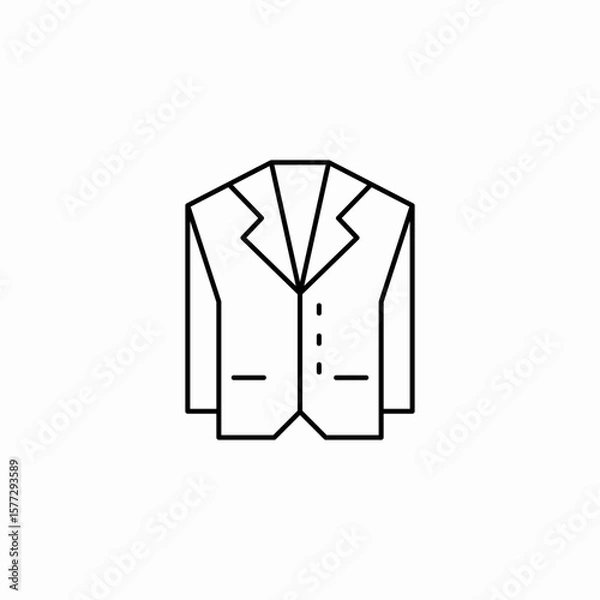 Obraz grooms jacket icon sign vector