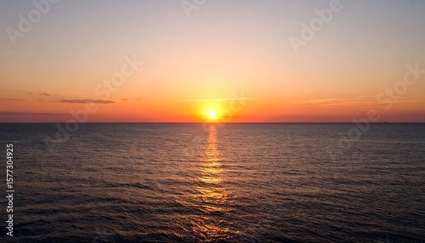 Obraz Panoramic sunset over the ocean