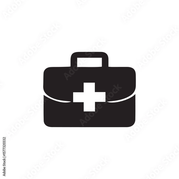 Obraz first aid kit vector illustration