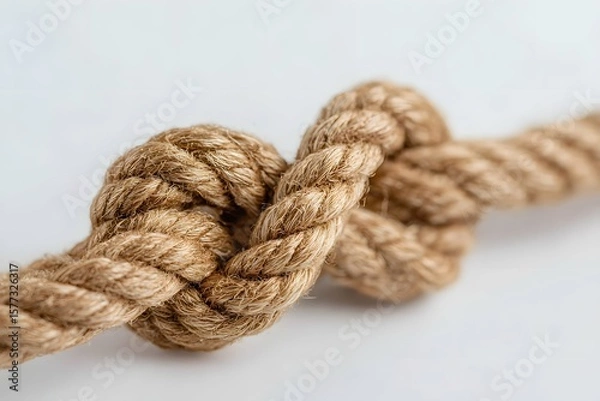 Fototapeta Snappy knot dance showcases playful twists in the craft's sparkling tapestry.