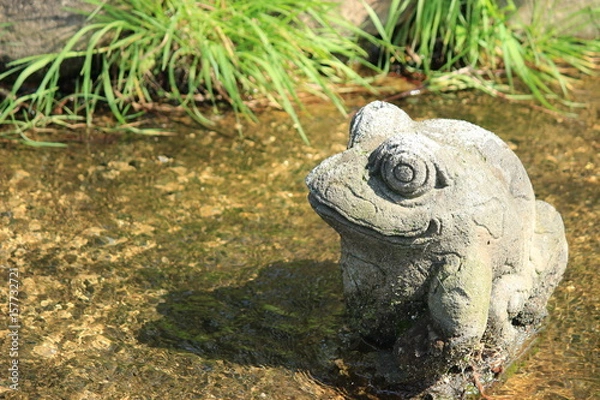 Obraz 石造りのカエル