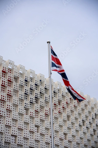 Obraz ユニオンジャックとモダン建築