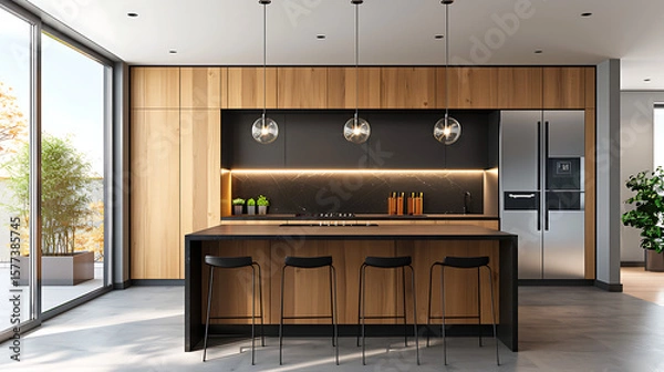 Obraz Elegant Scandinavian style kitchen