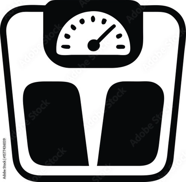 Fototapeta weight scale icon