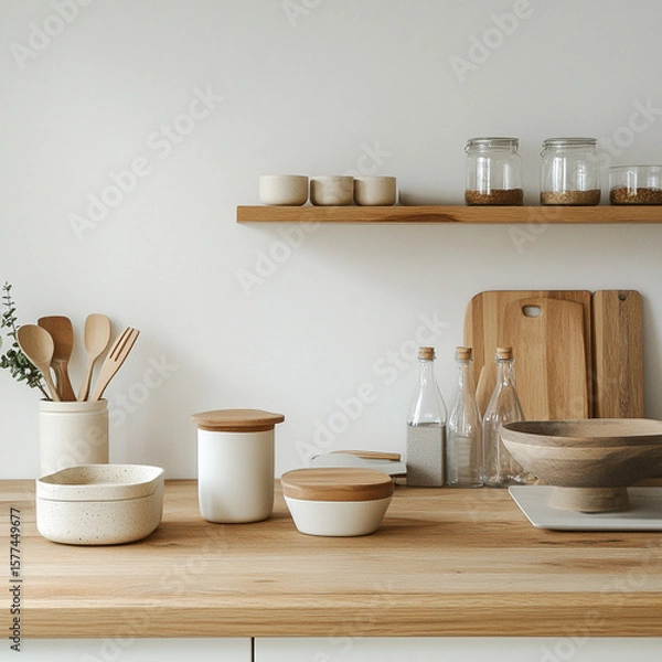 Fototapeta A minimalist kitchen