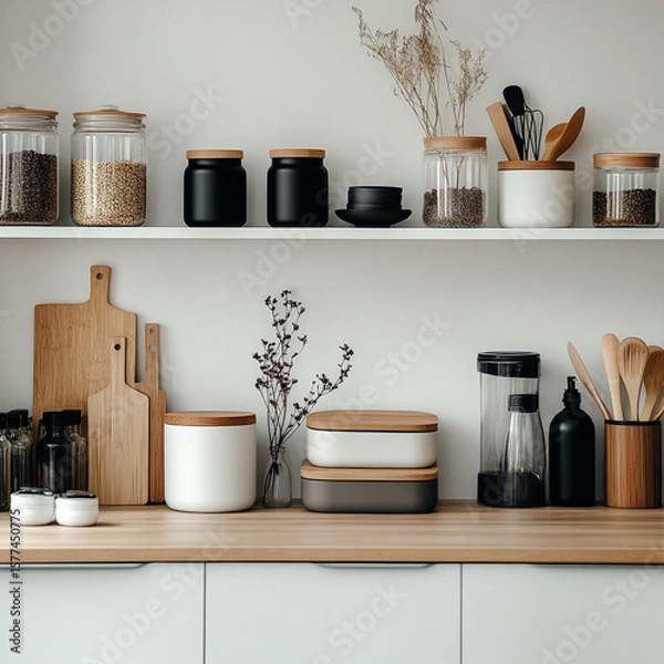 Fototapeta A minimalist kitchen