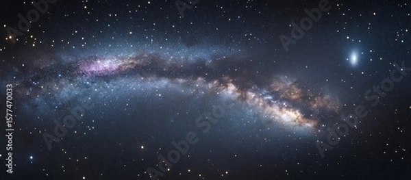 Obraz Vast expanse of the Milky Way galaxy, dotted with countless stars