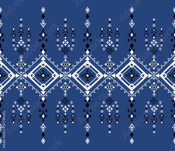 Obraz blue christmas background ,motif, native, pattern