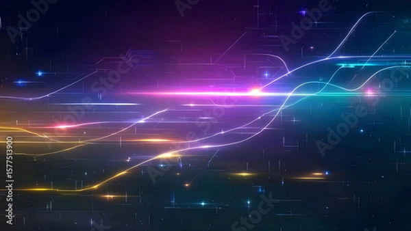 Fototapeta New future technology concept abstract background