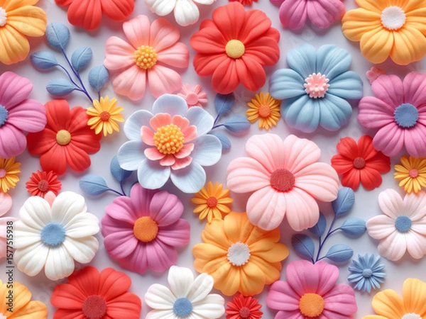 Obraz seamless floral pattern background