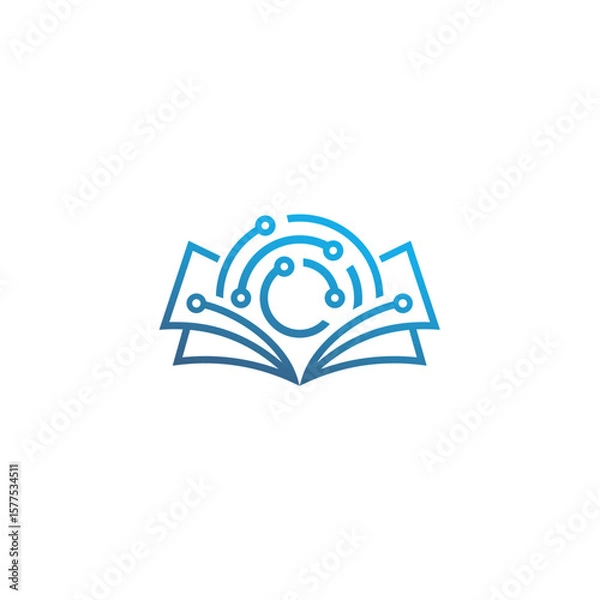 Obraz Book tech logo