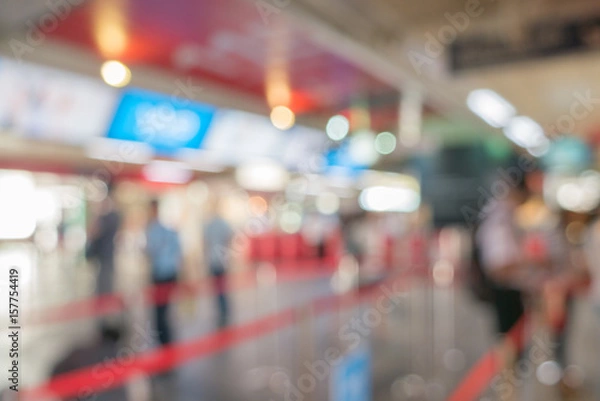 Fototapeta Abstract blurred image of department store use for abstract background