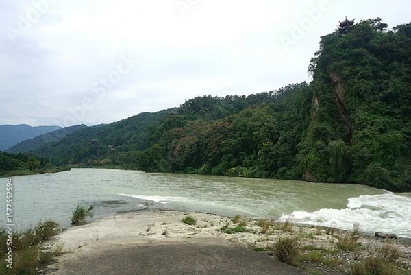 Obraz the river in the mountains