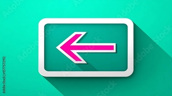 Fototapeta Directional icon, left arrow