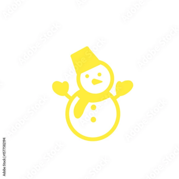 Fototapeta 雪だるまのアイコン / Snowman Icon