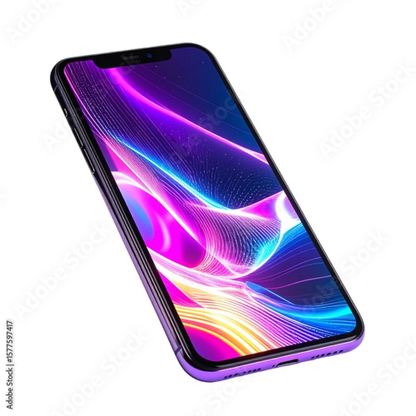 Obraz Smartphone display with abstract design