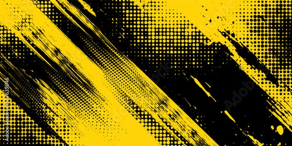 Obraz Dots halftone white blue color pattern gradient grunge texture background.