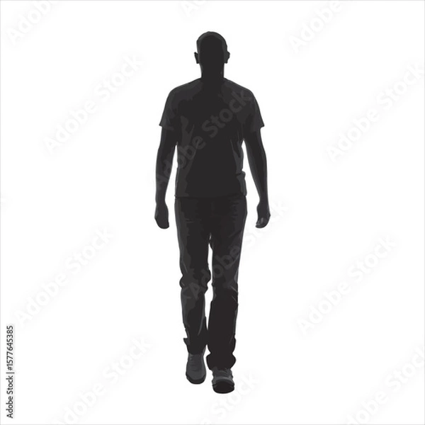 Obraz silhouette of a man
