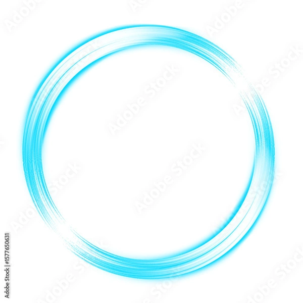 Fototapeta Moving circle speed,blue glowing speed light,neon blue glowing frame line rays on transparent png