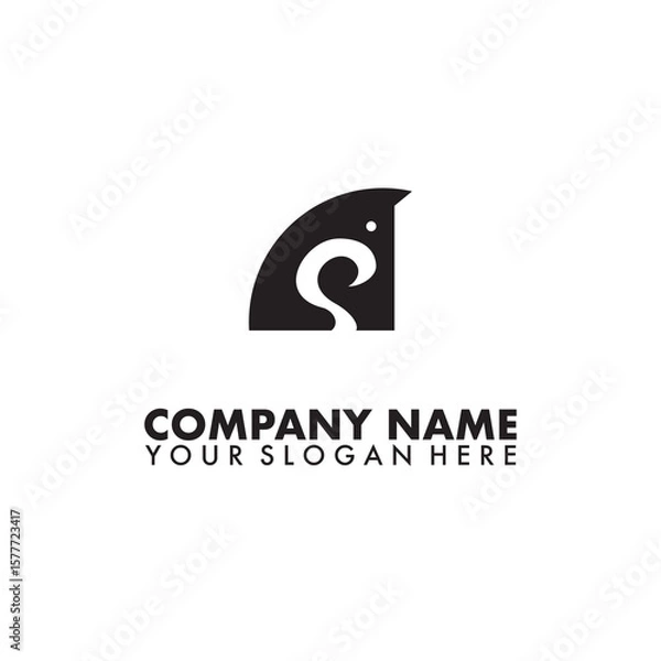 Obraz Elegant coffee horses logo vector