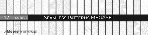 Obraz soft subtle geometric pattern set