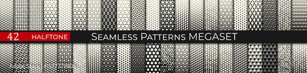 Obraz halftone pattern mega set
