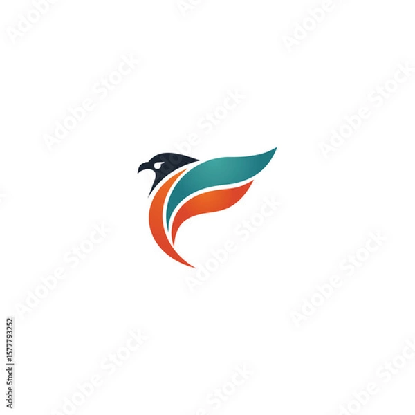 Obraz Abstract Flying Bird Logo


