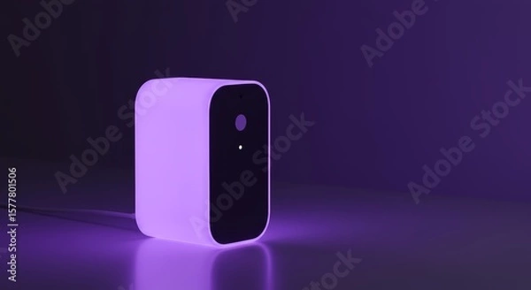 Obraz Glowing Purple Smart Home Device