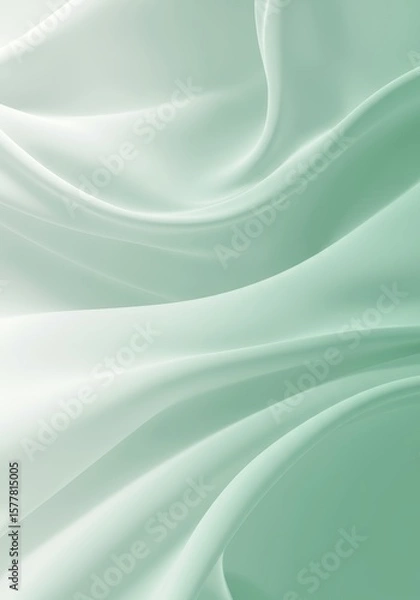 Obraz Abstract Green Silk Fabric Texture Background