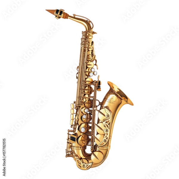Fototapeta Saxophone reeds isolated on transparent background