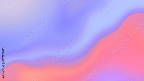 Fototapeta Vibrant abstract background with smooth flowing curves in orange, blue, and purple gradients. The fluid design creates a modern, futuristic, and visually soothing composition.