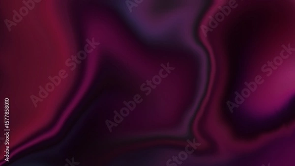 Fototapeta Dark Purple Liquid Abstract Gradient Background with Wavy Texture – Luxury Silk or Fluid Flow Effect