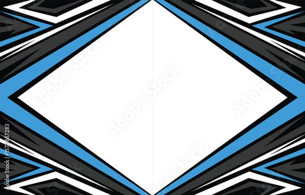 Obraz Abstract background with sharp and zigzag sport pattern and with some copy space area