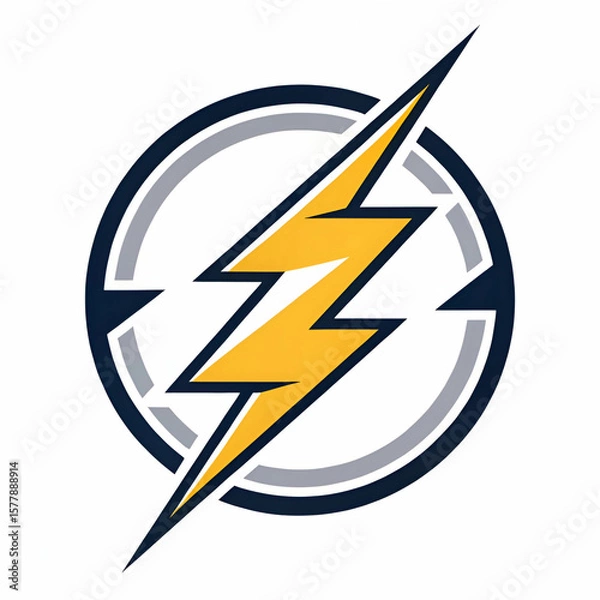 Fototapeta lightning logo design template vector