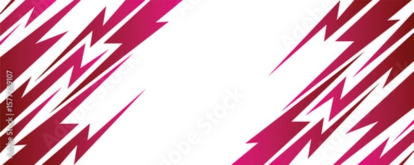 Obraz Abstract background with various sharp, zigzag and lightning pattern with some copy space area.