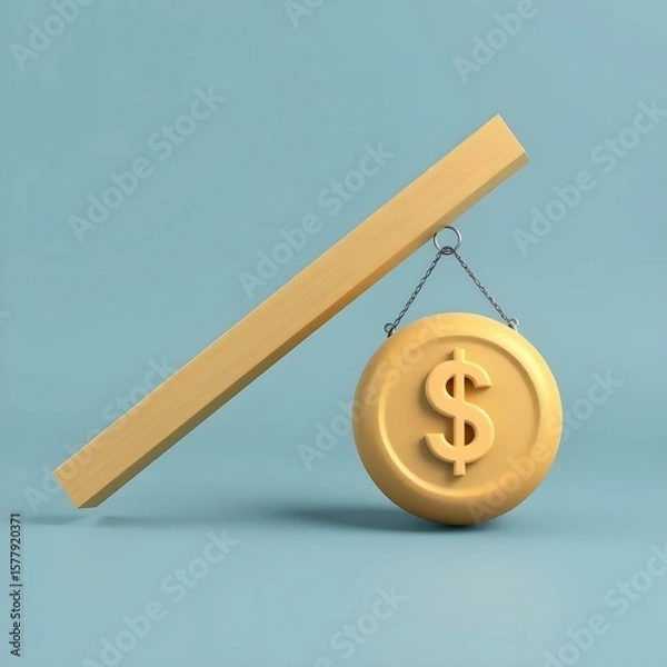 Obraz dollar and euro