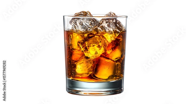 Fototapeta Rum, isolate on white background 